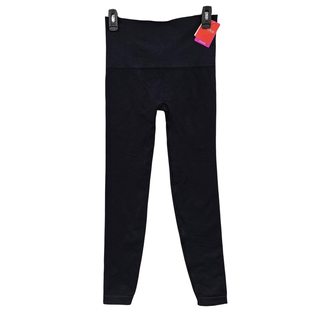 Spanx Womens L Navy Look At Me Now Shaping Leggings High Waist Seamless Layering